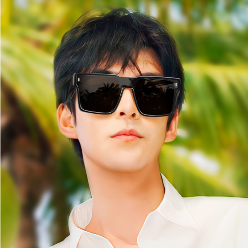 Classic Polarized Square Frame Sunglasses