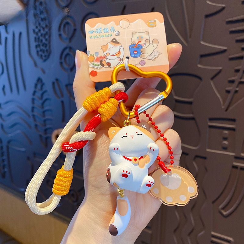 Подвеска для сумки Lucky Cat из смолы