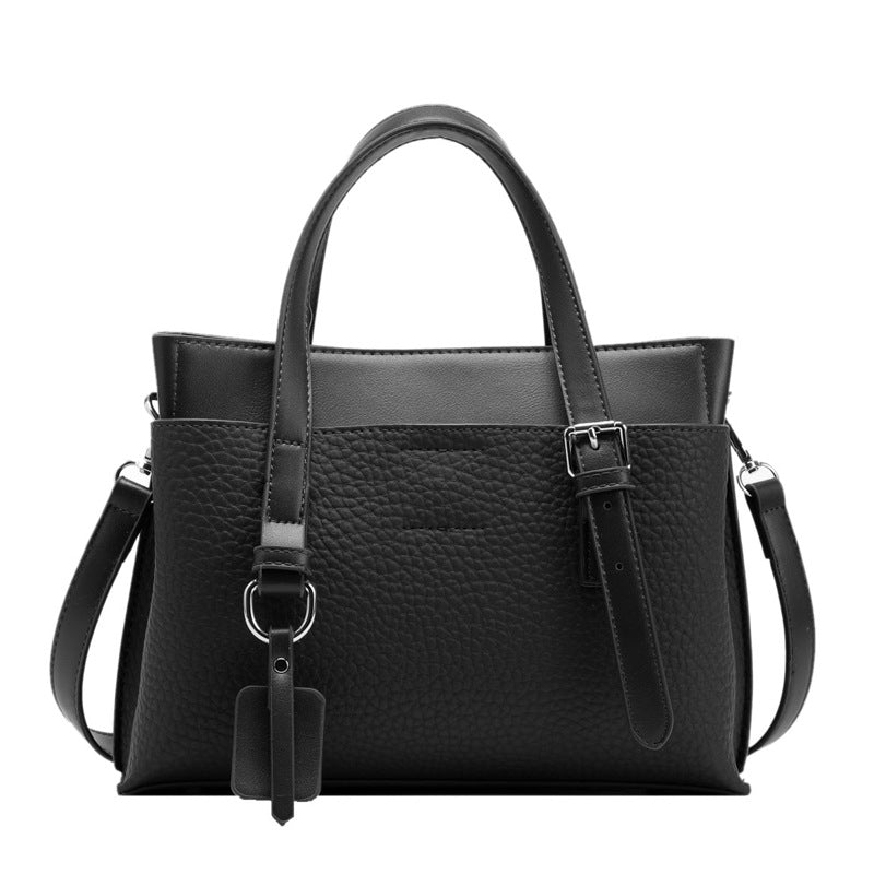 Сумка на плечо из искусственной кожи с узором личи в стиле ретро