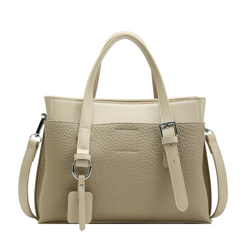 Сумка на плечо из искусственной кожи с узором личи в стиле ретро