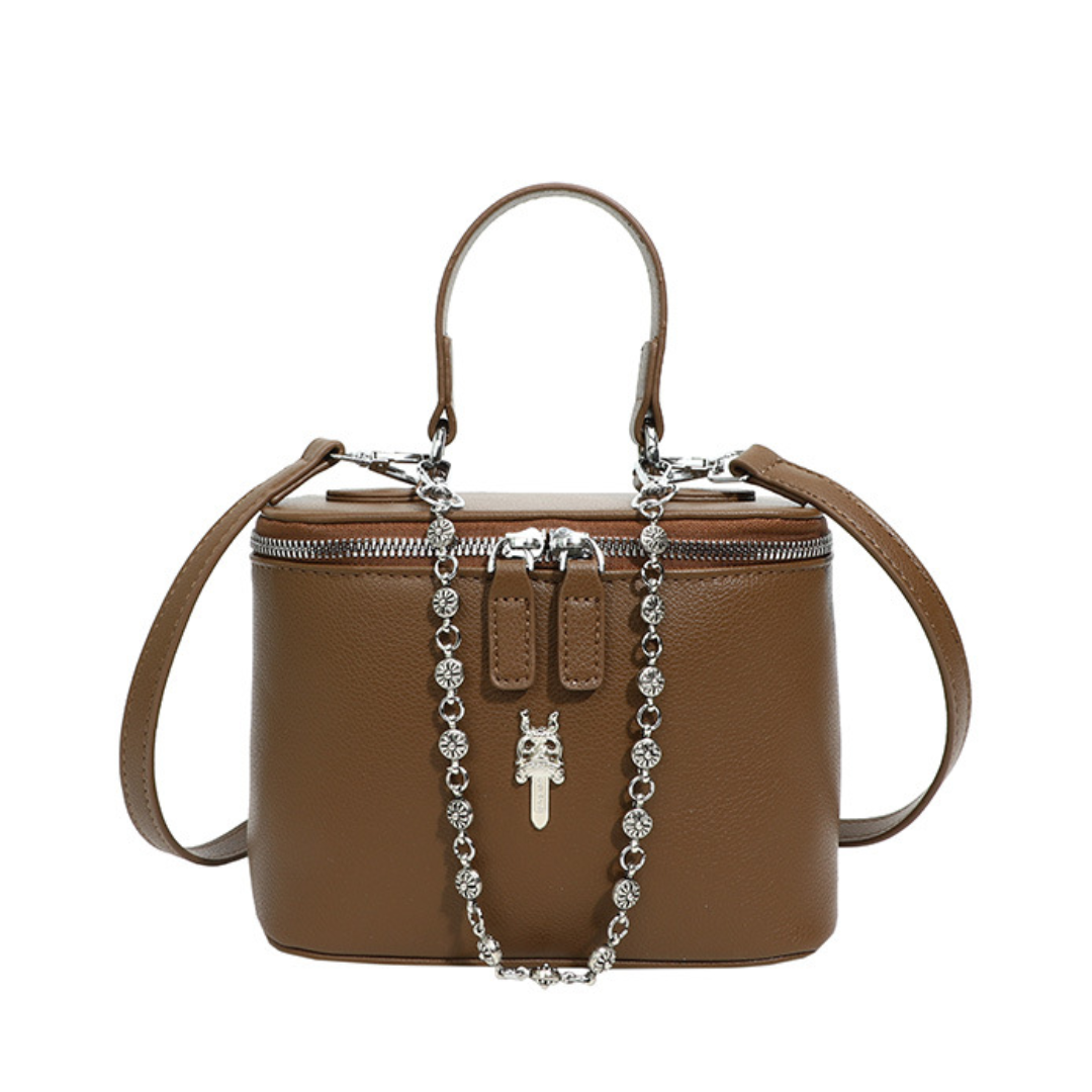 Простая повседневная сумка через плечо из искусственной кожи небольшого размера