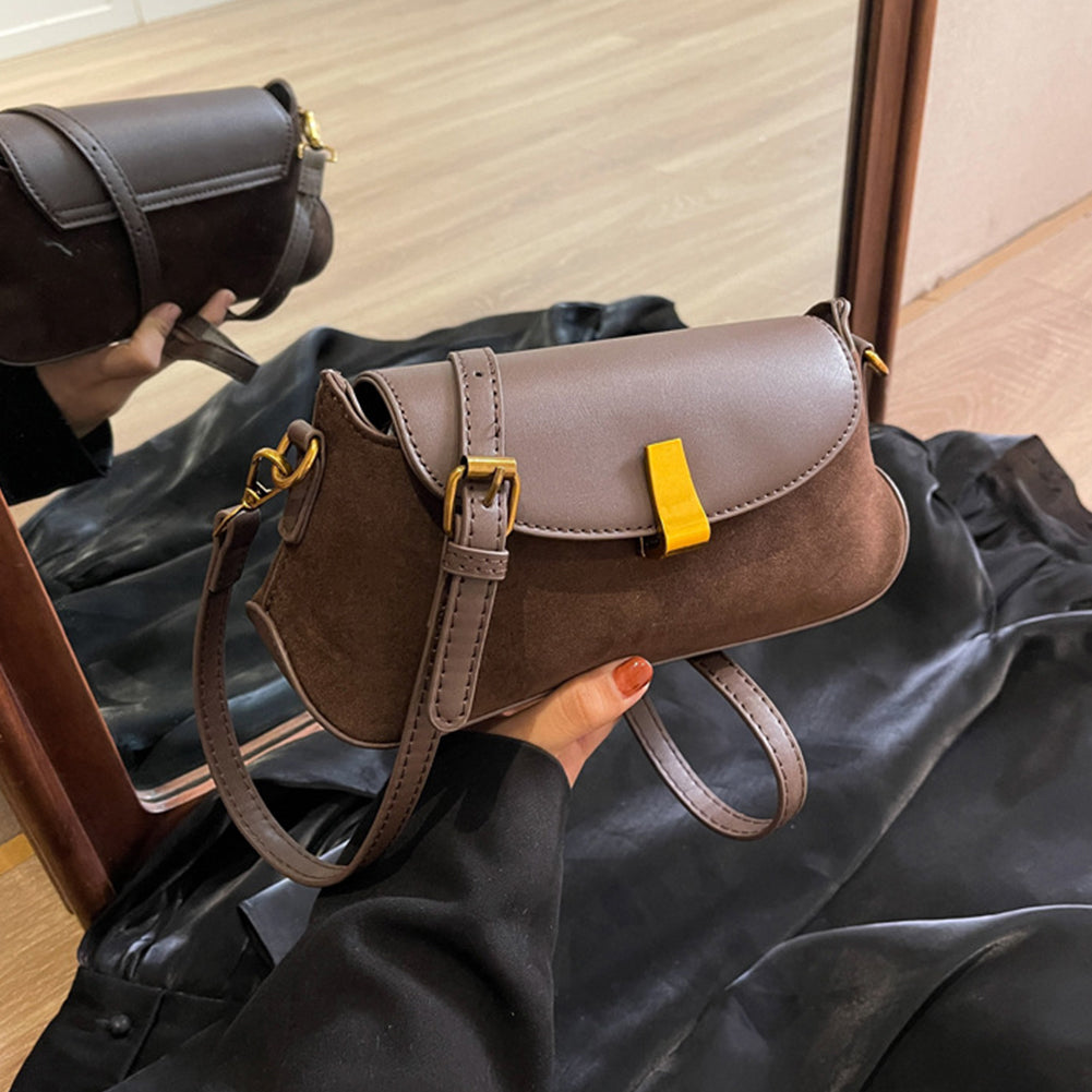 Сумка через плечо квадратной формы Retro Velvet Frosted Small