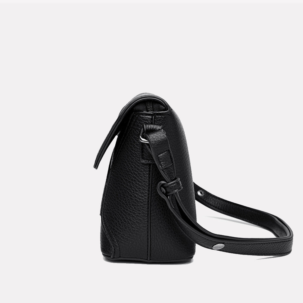 Модная квадратная сумка через плечо с плетением