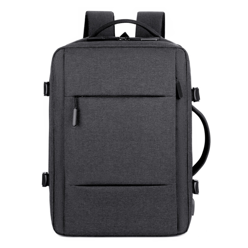 Expandable Polyester Backpack with Large Capacity