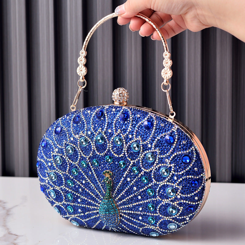 Вечерний клатч с бриллиантами Peacock