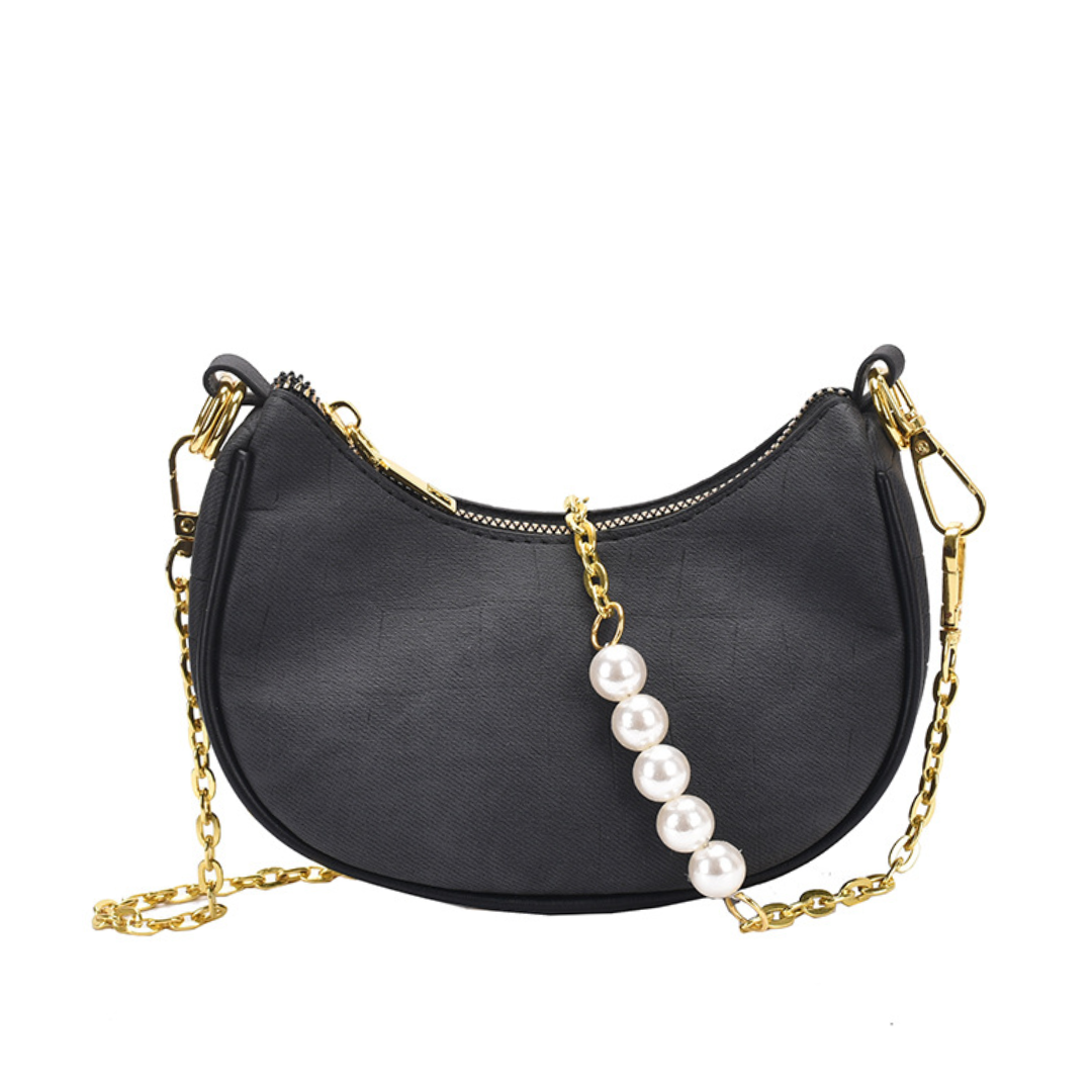 Сумка-мессенджер Mini Saddle в стиле Chanel с бриллиантами из денима