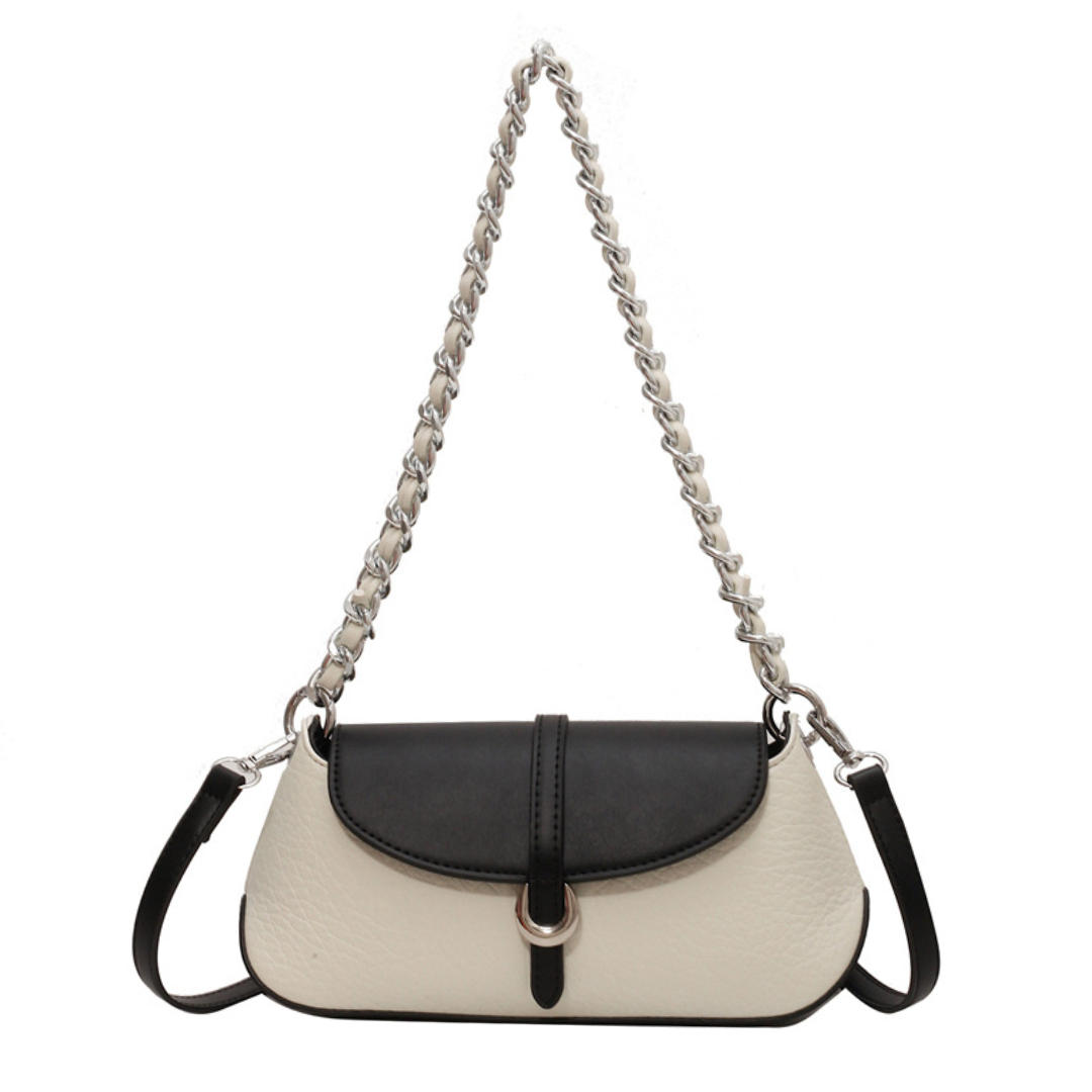 Сумка-багет French Niche Chain Underarm Contrast Baguette