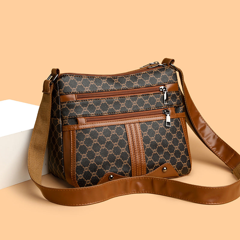 Сумка Через Плечо с Принтом в Стиле Сплайсинг